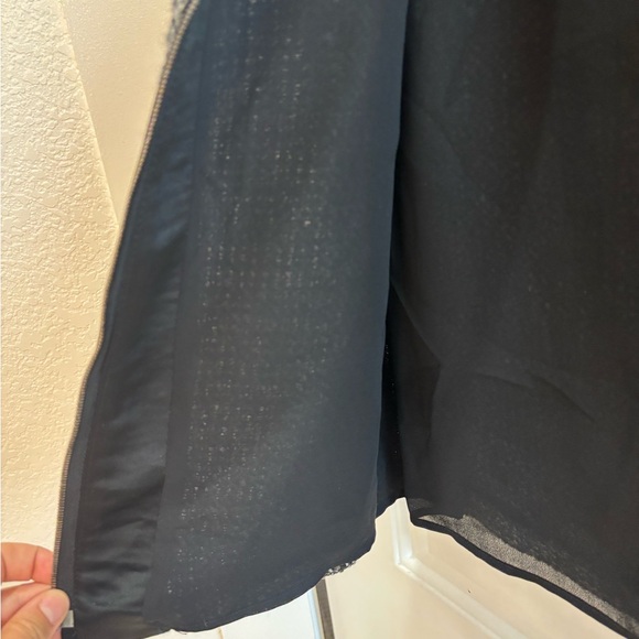 Armani Collezioni Black and Gray Textured Midi Skirt - Picture 9 of 15